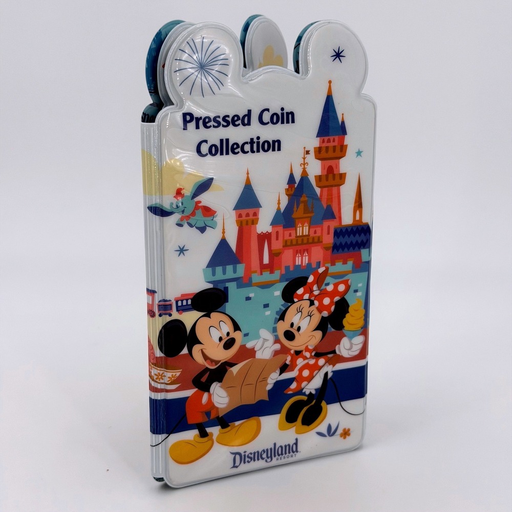 Disney parks Pressed Coin Collection Book Excellent Souvenir Folder Rare!